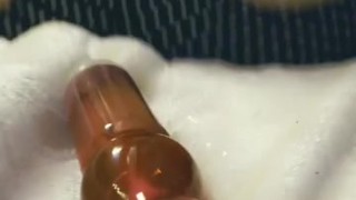 Sexy Blonde Teen Trap Fucks Anal With Dildo in Lingerie