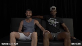 White Dude Worships thick Black Cock