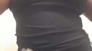 Lil pussy peaking out