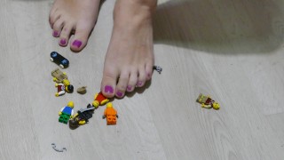 footfetish trambling lego people