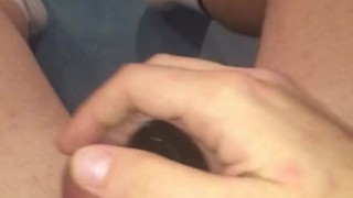 Teen Chastity Slave Slaps and Tortures Balls for Master - CBT Training