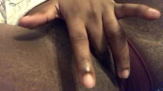 Ebony Teen Teases Pussy In Panties