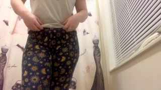 Strip and Piss 12 -Goth girl Strips and Pees