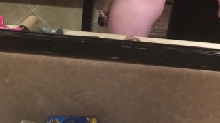 Chastity Teen Spanks Ass - Locked and Plugged