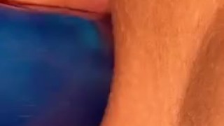 Teen dildo in her tight pussy 