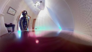 try Rubbersfinest Mask with Mouthfeature with MD-Latex Cyborg Suit