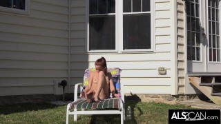 Paisley Rae Works Her Shaved Pussy to Pulsating Orgasm