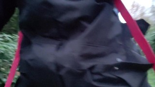 Nerdy Faery Pissng Into A Puddle