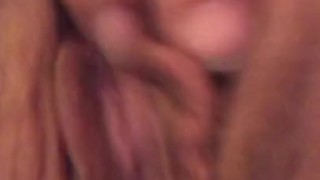 Sexy mom plays with her pussy