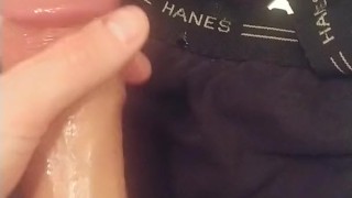 Jizzed on someone's boxers~