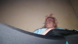 Intense orgasm. Outdoor quickie. Almost caught