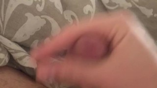 Hairy dick jerking off