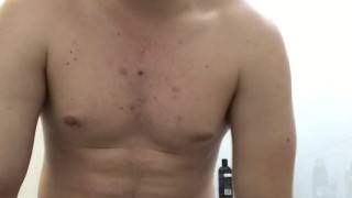 Jacking Off With Huge Cumshot