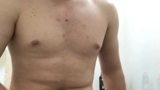 Jacking Off With Huge Cumshot