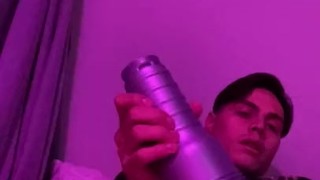 Playing with my fleshlight