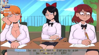 Confession booth! Animated Big Booty Nun Spanks School Girl front of Class