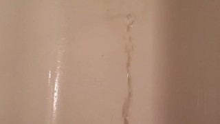 Girls After Coffee Piss Standing In Shower