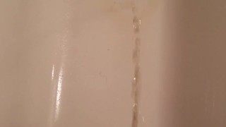 Girls After Coffee Piss Standing In Shower