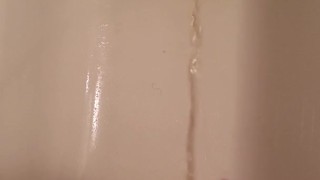 Girls After Coffee Piss Standing In Shower