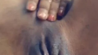 Pretty Ebony Playing with wet Pussy 