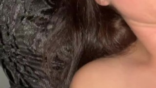 Abby Kiss Sucks Her Grool Covered Rabbit Vibrator and CUMS HD