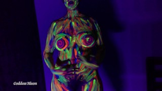 Mind Melt Love Spell - Black Light Neon Body Paint - Mesmerize - Mantras