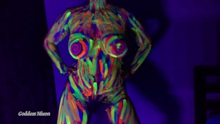 Mind Melt Love Spell - Black Light Neon Body Paint - Mesmerize - Mantras