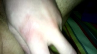 Man play with his anal