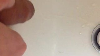 Hot piss in the sink. Spray.