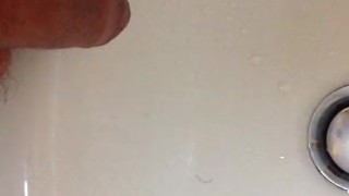 Hot piss in the sink. Spray.