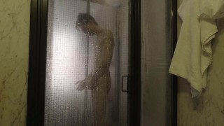 Having a hard on during shower