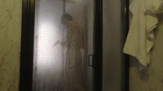 Having a hard on during shower