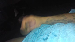 Stroking my cock bored and horny