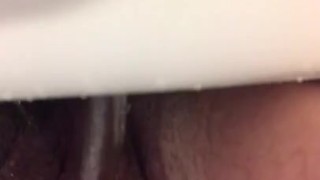 Up close pissing