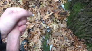 Masturbating in Woods during Hunting Season