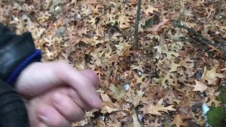 Masturbating in Woods during Hunting Season