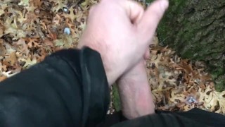 Masturbating in Woods during Hunting Season
