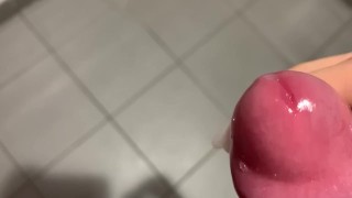 Handjob close up and cum
