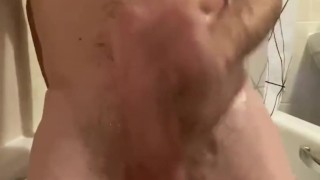Bath time wank and cumshot - homemade masturbation - PART 1
