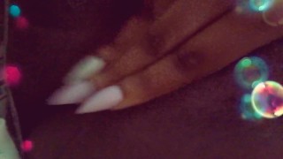 So horny at a party I had to sneak away, Watch me finger my wet juicy pussy
