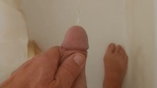 Pissing in the shower