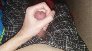 Masturbating with nice thick cum load 