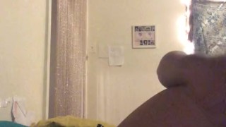 Teen mom home alone, showing off and playing with her pussy