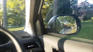 Interrupted Blowjob in Public Outdoor Car Park