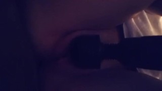 Magic wand cum pretty pink pussy teen squirt 