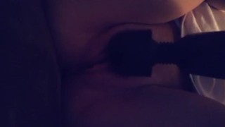 Magic wand cum pretty pink pussy teen squirt 