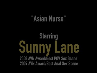 Horny Nurse Nympho Sunny Lane Fucks Lucky Crazy Asian Cock!