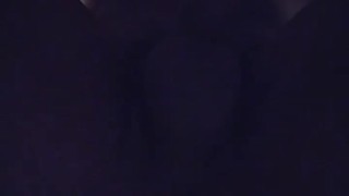 Black twink using dildo