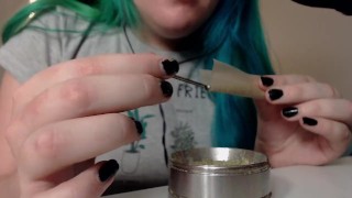 ASMR joint rolling by pear