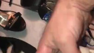Girlfriends heels fucked and cum